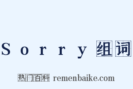 Sorry组词是什么意思的图片